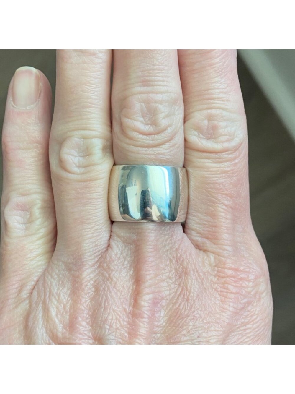 Silpada Sterling Silver 925 Polished Wide Band Cuff Cigar Ring Sz 7.25 - Picture 8 of 16